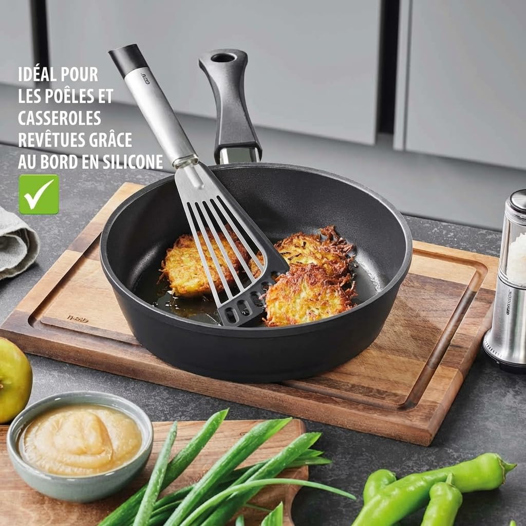 gefu-primeline-29202-spatule-de-cuisine-en-silicone-et-inox-31-5-cm image 3