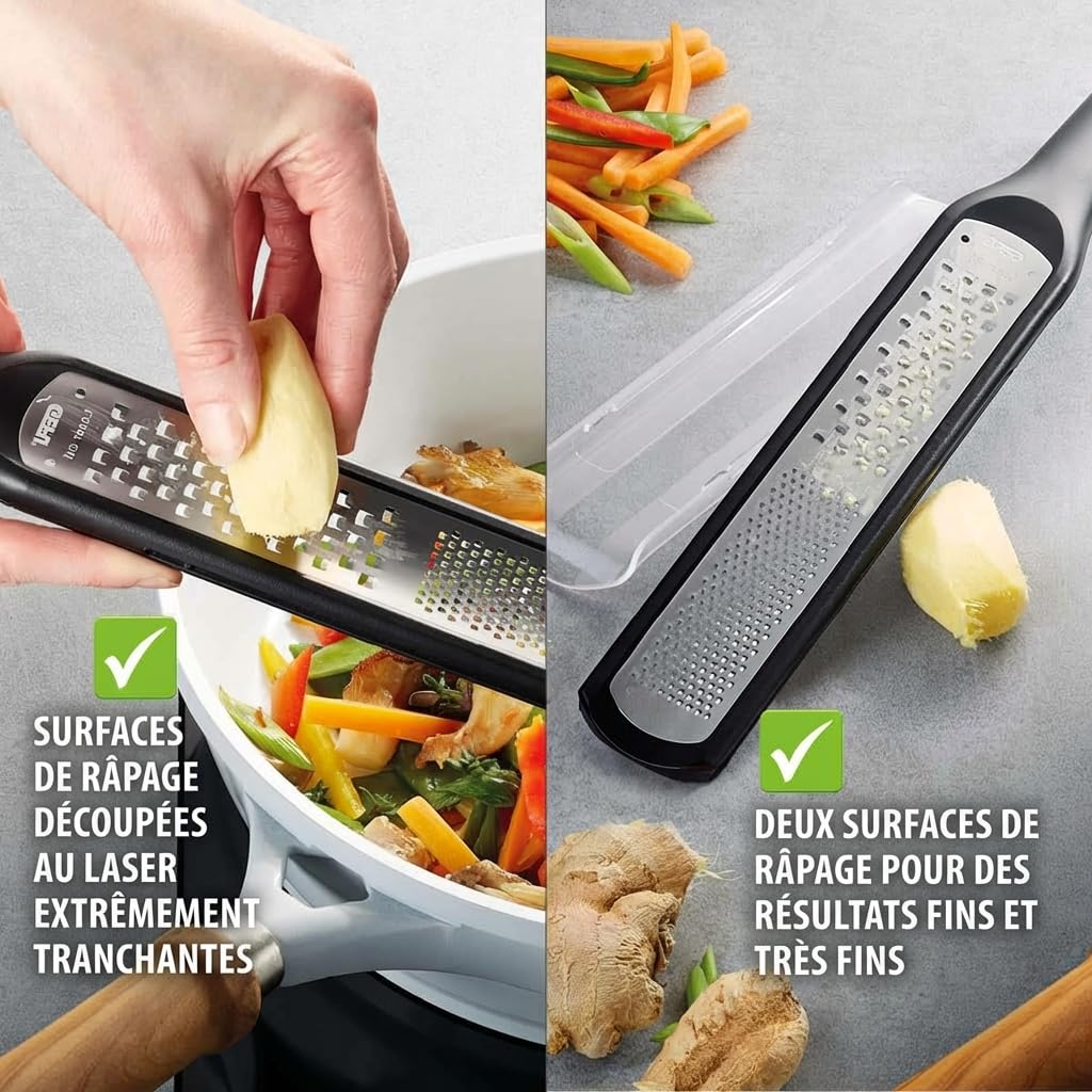 gefu-rafino-r-pe-double-surface-fine-et-grossi-re-pour-parmesan-gingembre-chocol image 5