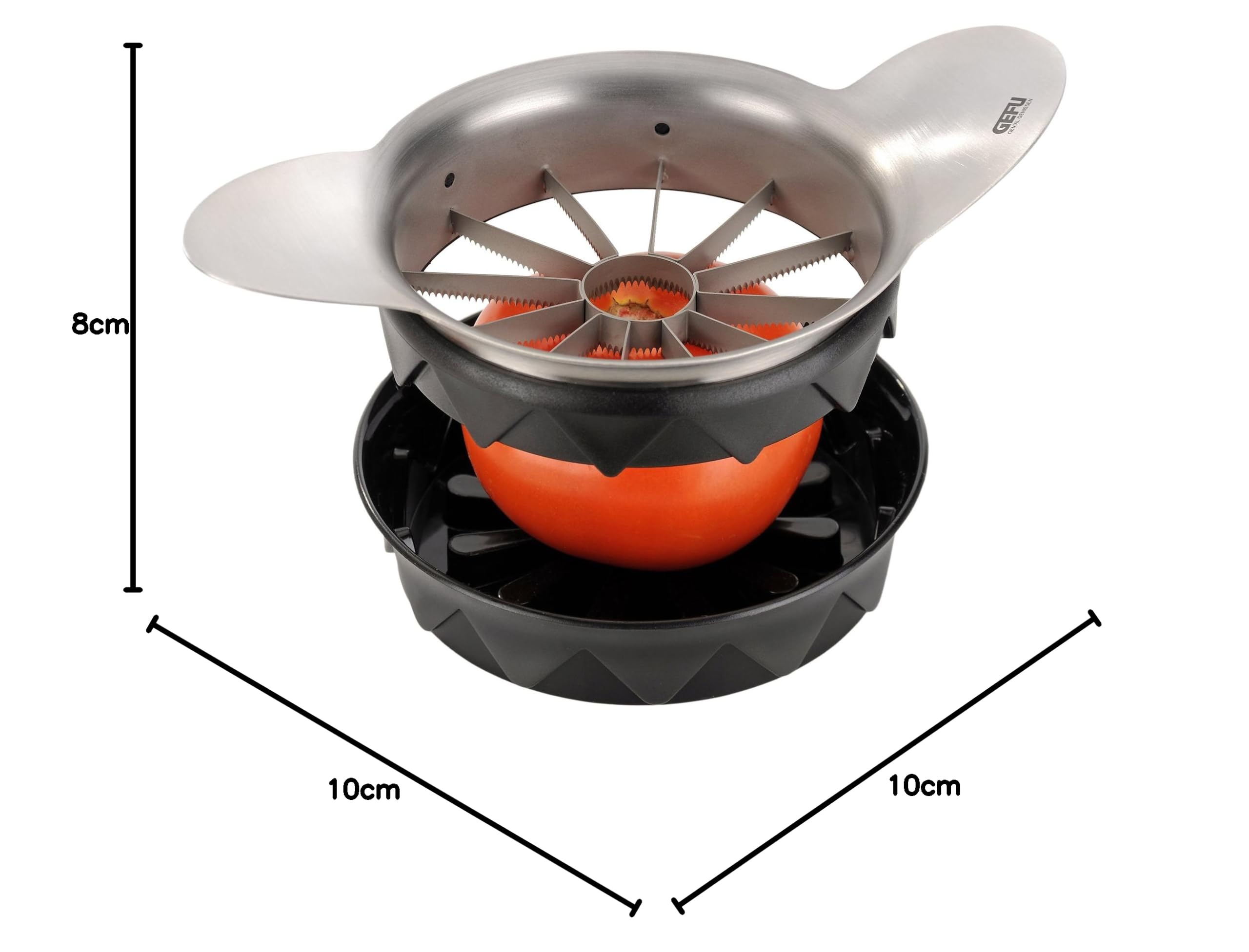 gefu-pomo-ge13590-coupe-tomates-en-acier-inoxydable-12-morceaux-lames-dent-es-16 image 8