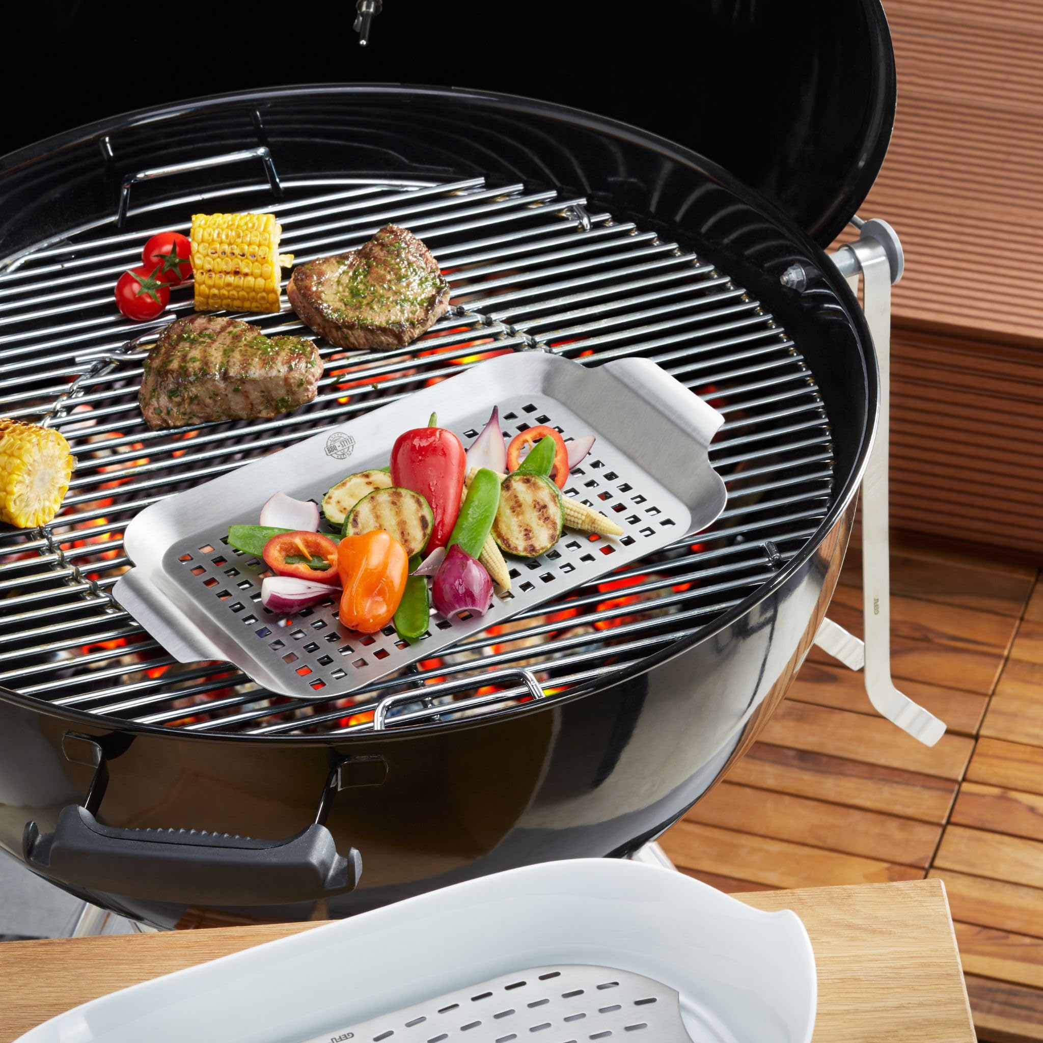 gefu-gant-de-barbecue-bbq-silicone-r-sistant-la-chaleur-grip-antid-rapant-relief image 2