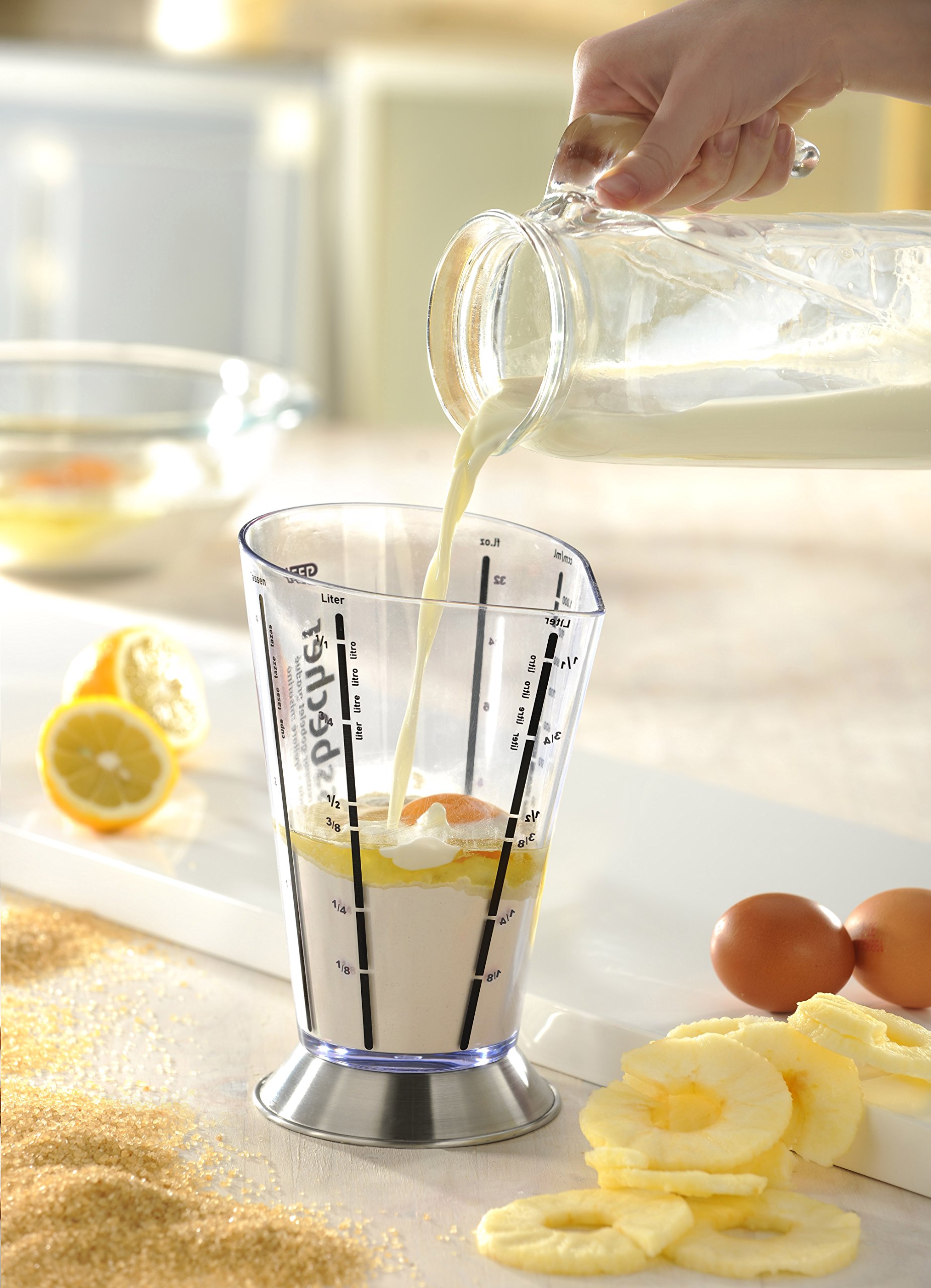 gefu-ge14460-misuro-doseur-shaker-3-en-1-1000-ml-verre-mesureur-et-socle-inox image 5