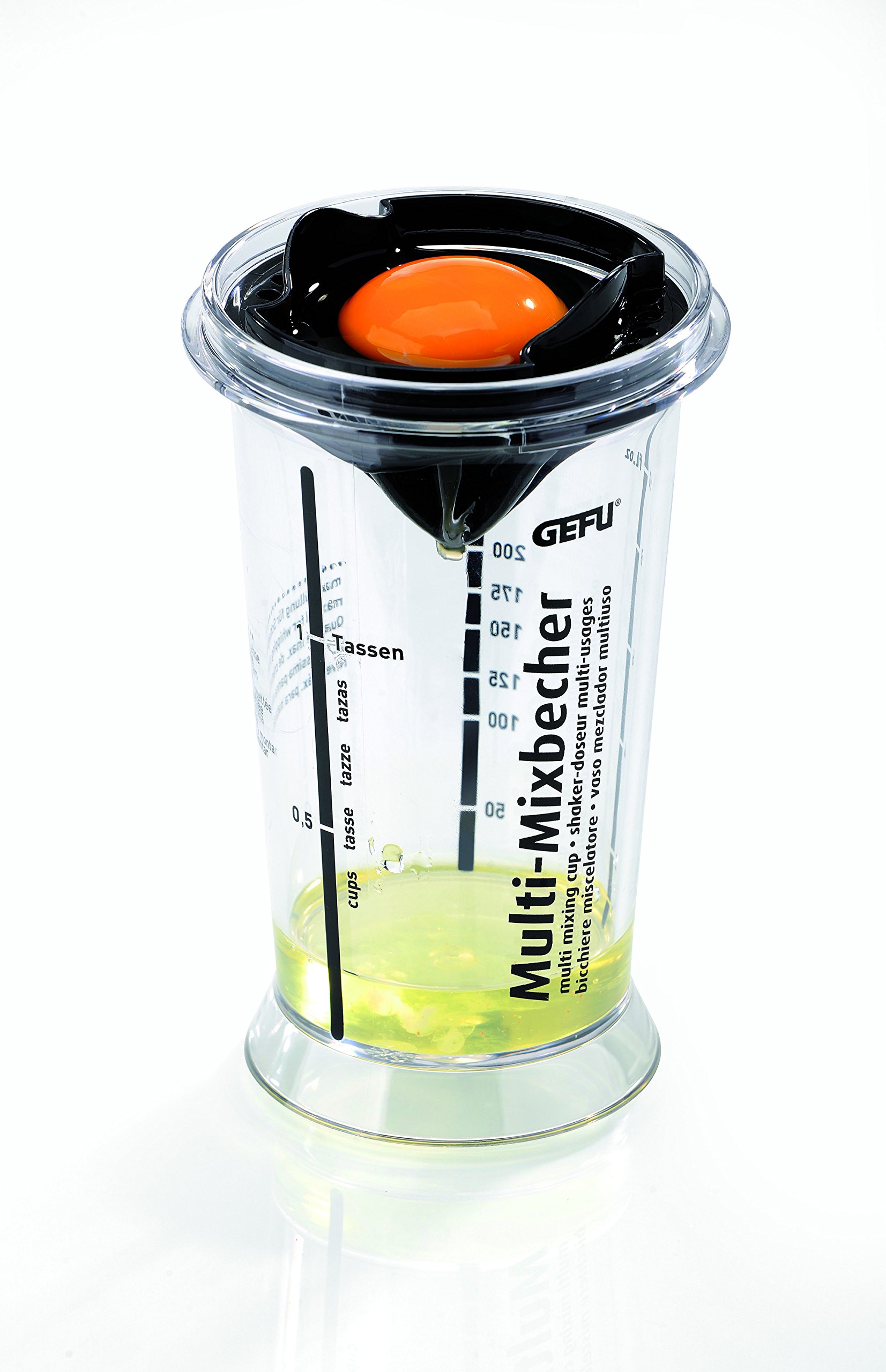 gefu-ge14470-shaker-doseur-multi-usages-plastique-blanc-300-ml-mesurer-mixer-et- image 3