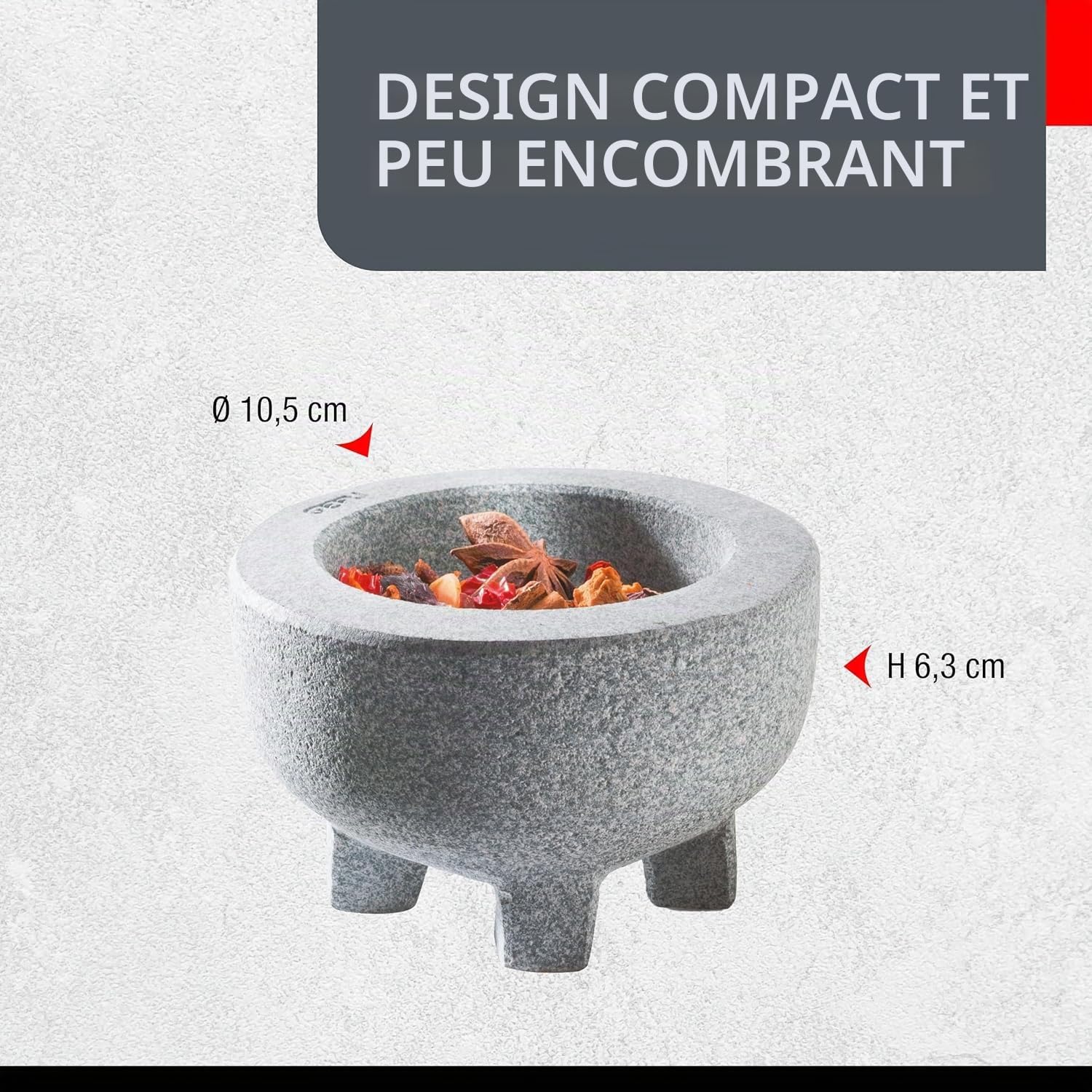gefu-crunchy-ge35310-mortier-avec-pilon-en-granit-massif-fond-arrondi-gris-10-x- image 3