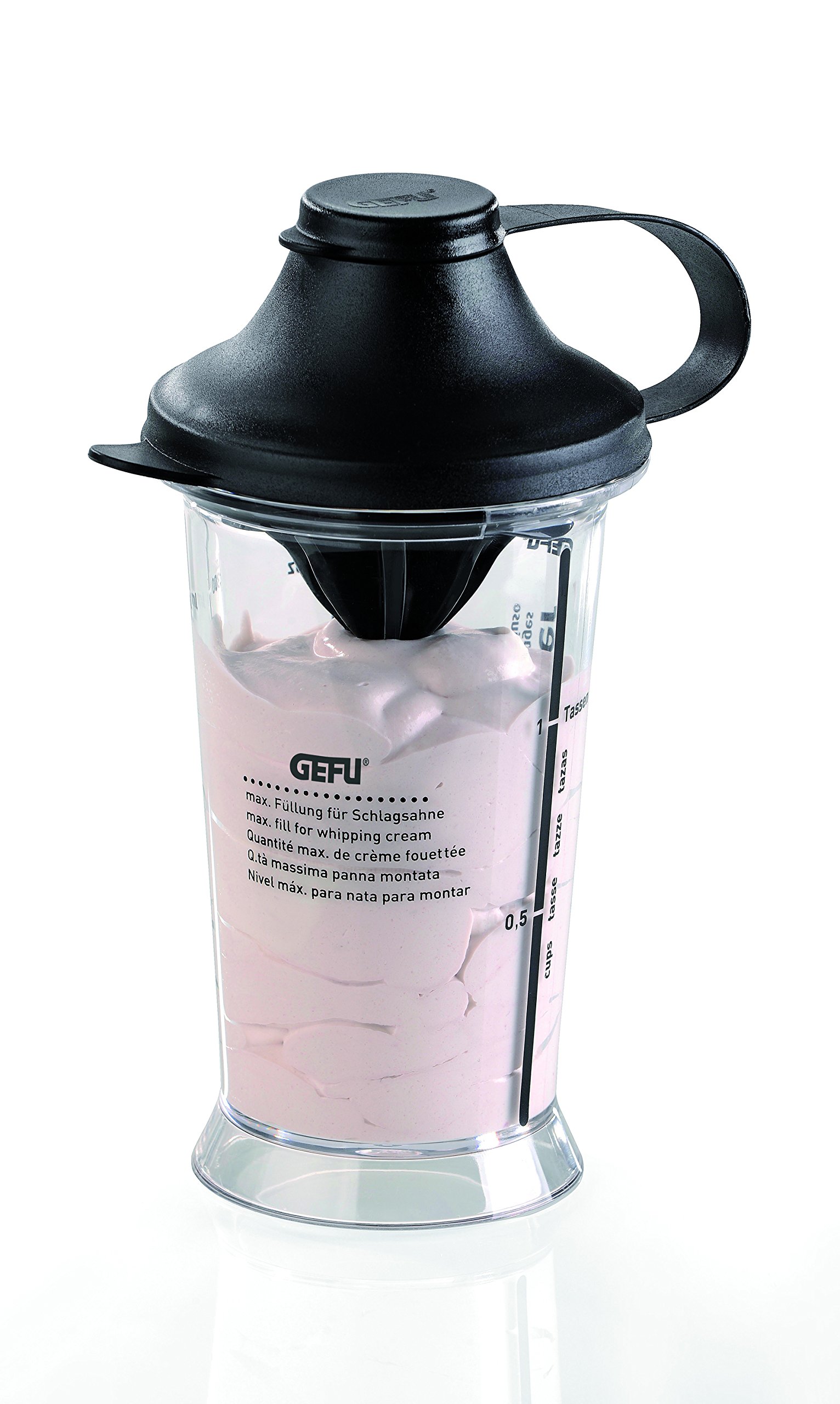 gefu-ge14470-shaker-doseur-multi-usages-plastique-blanc-300-ml-mesurer-mixer-et- image 2