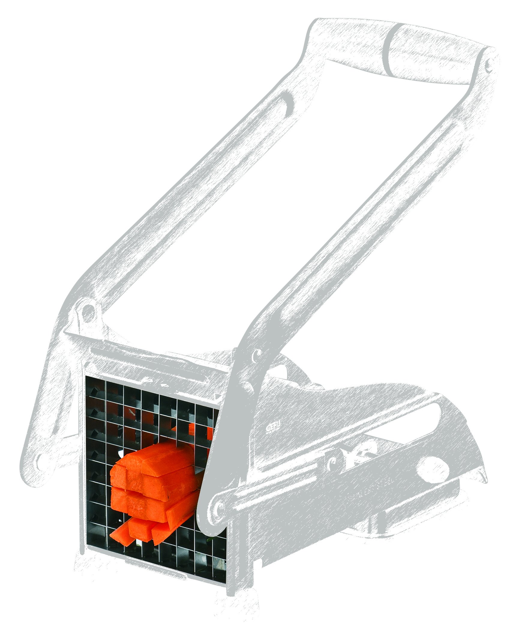 gefu-grille-de-coupe-pour-coupe-frites-cutto-64-b-tonnets-9-x-9-mm-acier-inoxyda image 1