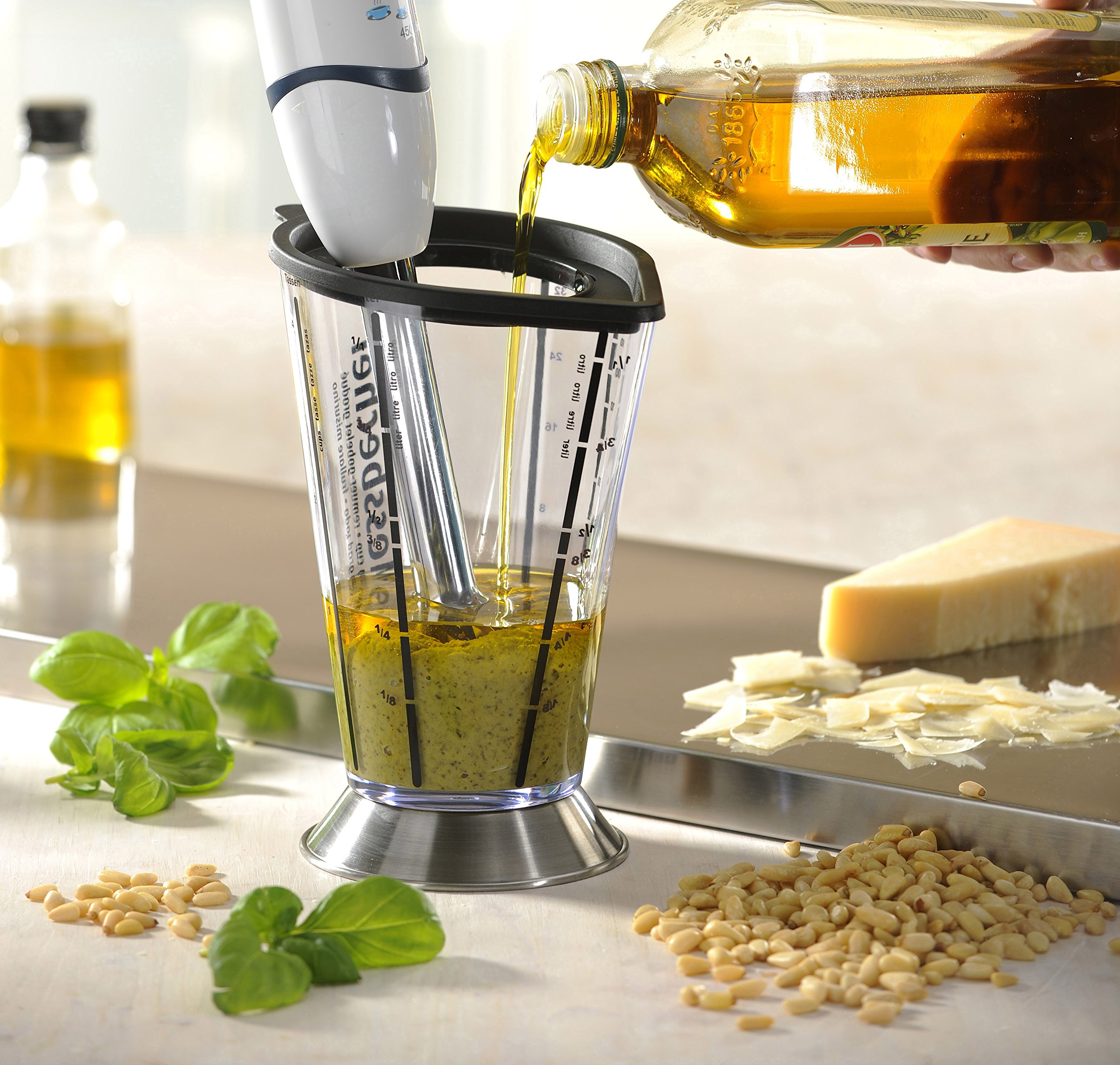 gefu-ge14460-misuro-doseur-shaker-3-en-1-1000-ml-verre-mesureur-et-socle-inox image 4