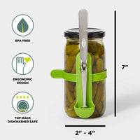 chef-n-fridge-fork-pro-squeeze-n-hold-condiment-fork-fourchette-pinces-2-en-1-po image 2