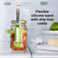 chef-n-fridge-fork-pro-squeeze-n-hold-tongs-pinces-cornichons-avec-support-bocal image 4