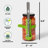 chef-n-fridge-fork-pro-squeeze-n-hold-tongs-pinces-cornichons-avec-support-bocal image 6