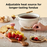 chef-n-sweet-spot-kit-fondue-au-chocolat-et-fromage-avec-chauffe-bougie-sans-fil image 4