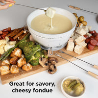 chef-n-sweet-spot-kit-fondue-au-chocolat-et-fromage-avec-chauffe-bougie-sans-fil image 7